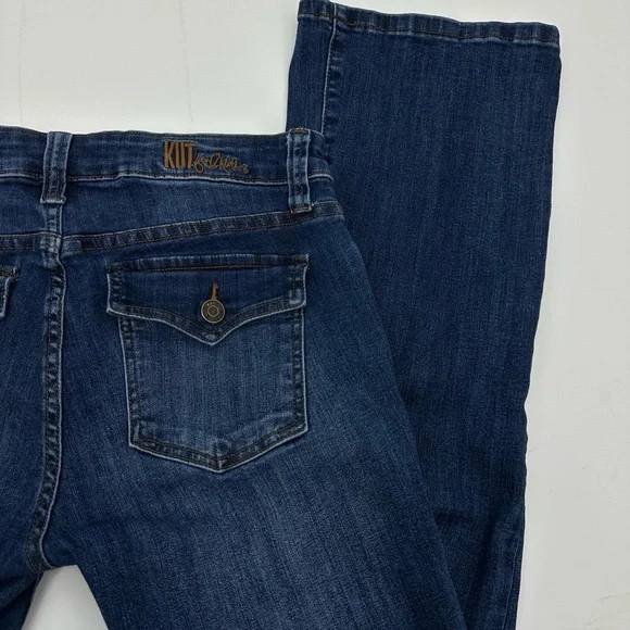 KUT from the Kloth Nicole Bootcut Jeans Dark Wash Size 6 - Picture 5 of 14